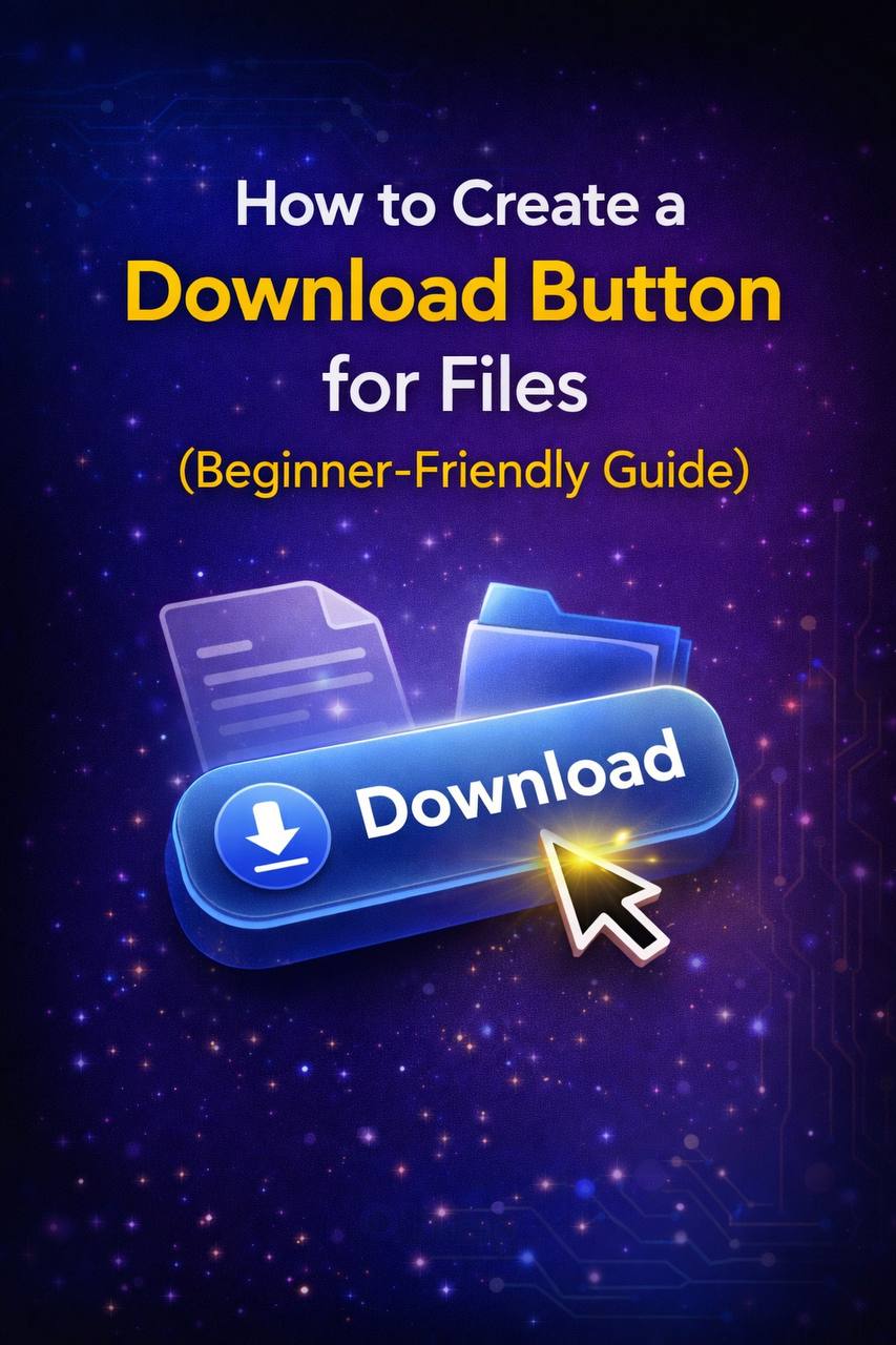 Download button example showing a styled file download button on a website interface