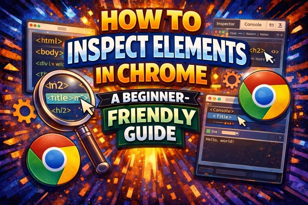 Inspect element in Chrome DevTools showing HTML structure and CSS styles panel