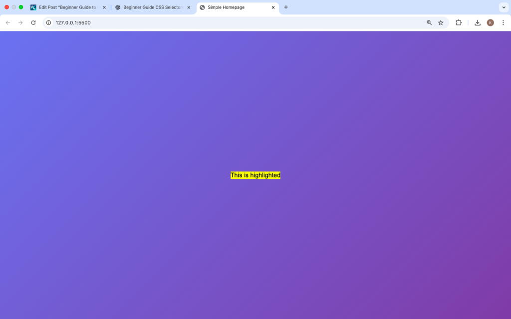 Beginner Guide to CSS Selectors