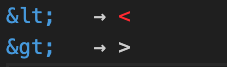 HTML character entity references displayed