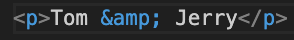 Text displaying 'Tom & Jerry'