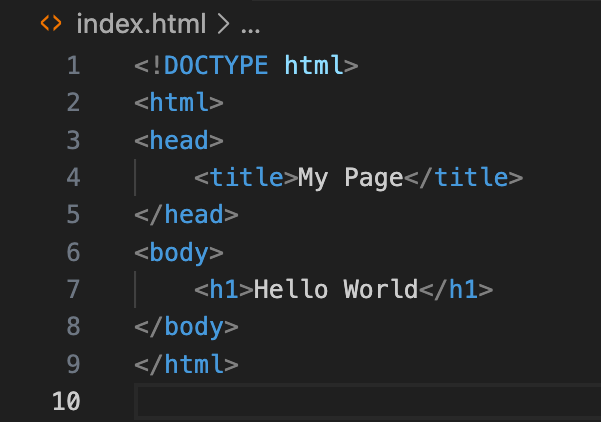 html file of a webpage