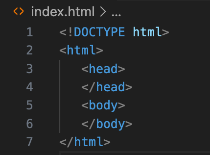 html file Highlight the order of tags from top to bottom:
