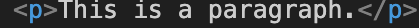 paragraph code