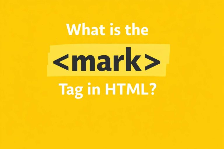 Illustration showing the HTML tag used in a code example to highlight text with a colored background on a webpage.