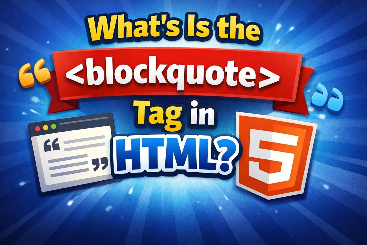 Illustration showing the HTML tag used in a code example to display a long quoted text with indentation on a webpage.