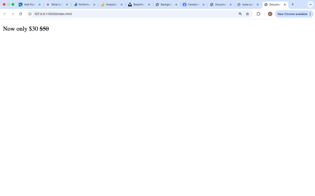 What is the del Tag in HTML?