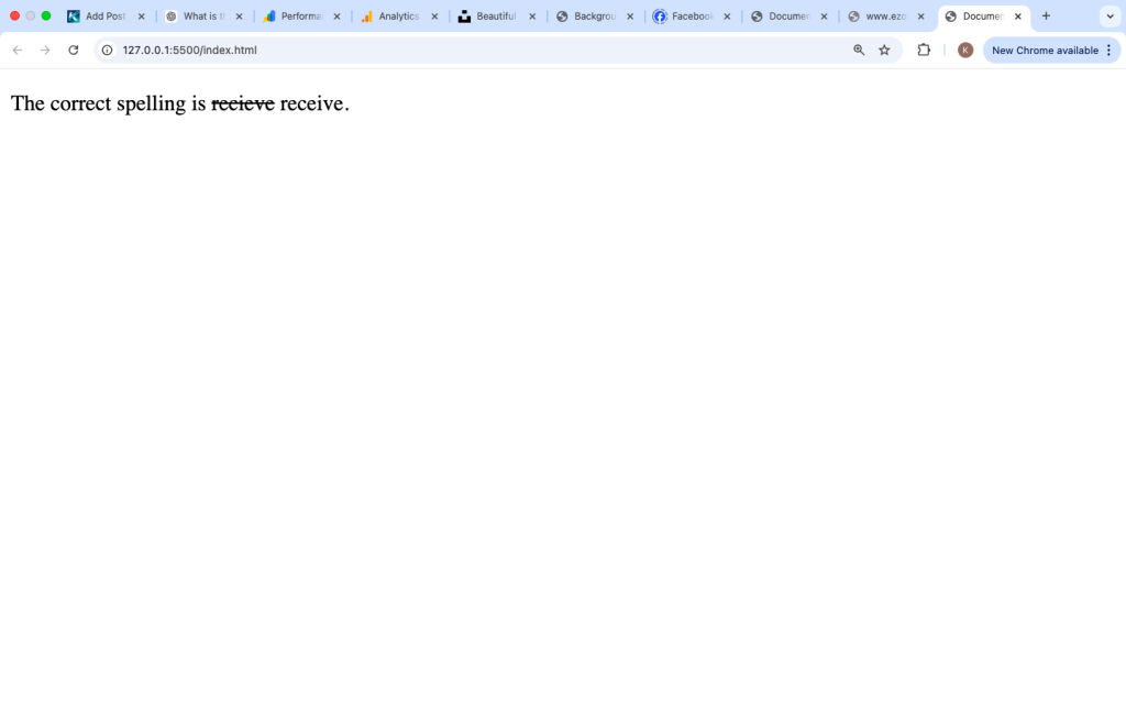 What is the del Tag in HTML?
