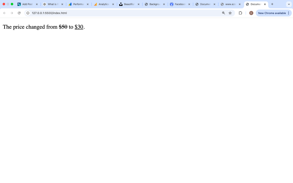 What is the del Tag in HTML?