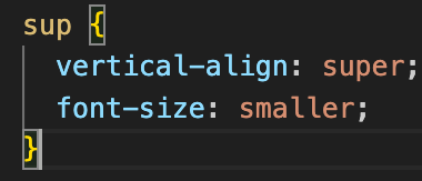 What Is the sup Tag In HTML?