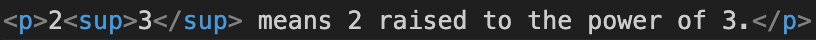 What Is the sup Tag In HTML?