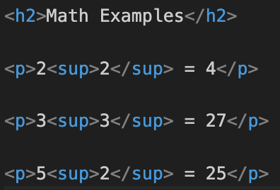 What Is the sup Tag In HTML?