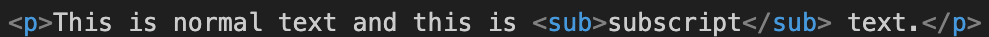 What Is the sub Tag In HTML?