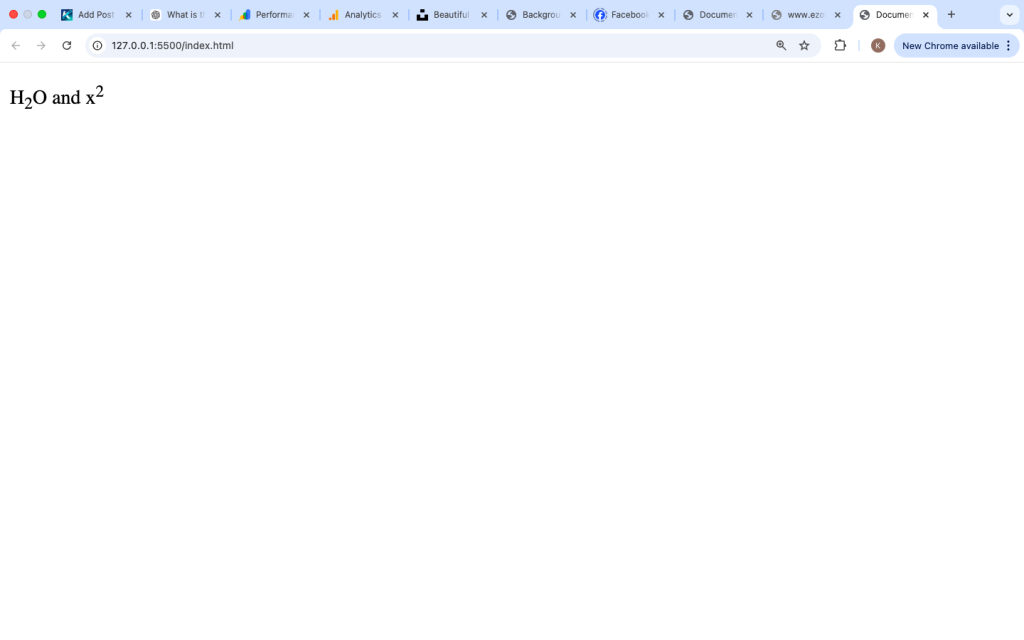 What Is the sub Tag In HTML?