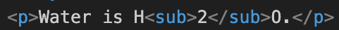 What Is the sub Tag In HTML?