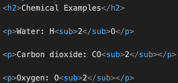 What Is the sub Tag In HTML?
