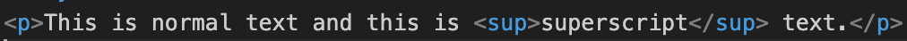 What Is the sup Tag In HTML?