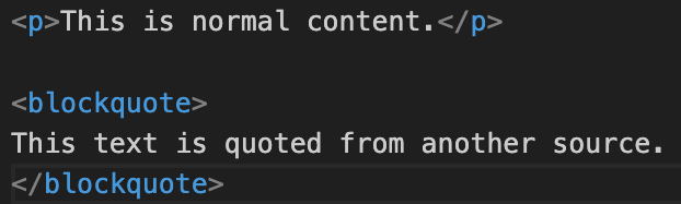 What Is the blockquote Tag in HTML?
