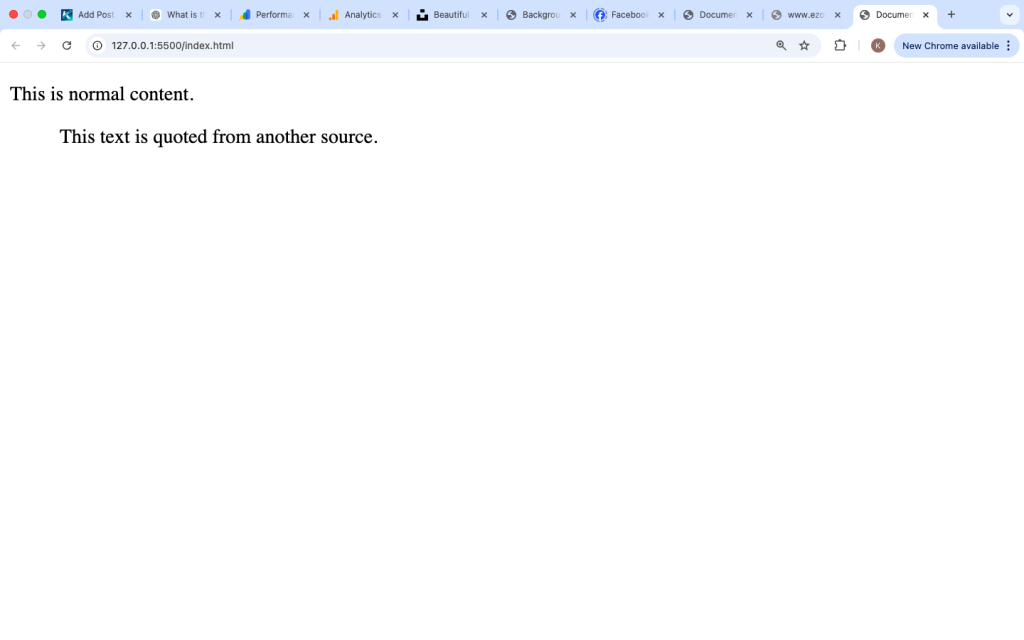 What Is the blockquote Tag in HTML?