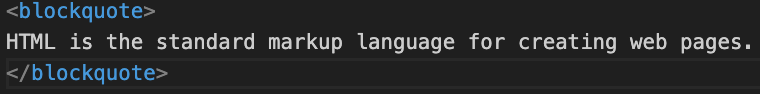 What Is the blockquote Tag in HTML?