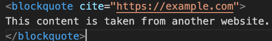 What Is the blockquote Tag in HTML?