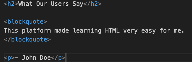 What Is the blockquote Tag in HTML?