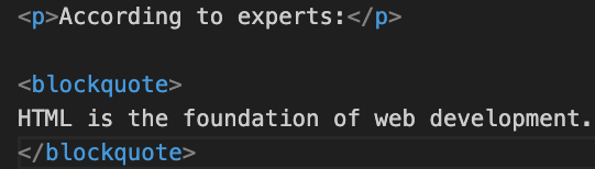 What Is the blockquote Tag in HTML?