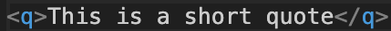 What Is the q Tag in HTML?