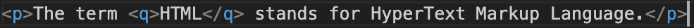 What Is the q Tag in HTML?