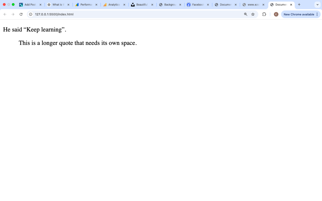 What Is the q Tag in HTML?