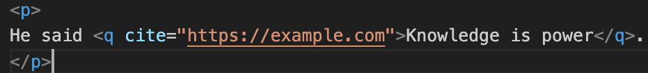 What Is the q Tag in HTML?