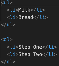 What is the ul Tag in HTML?