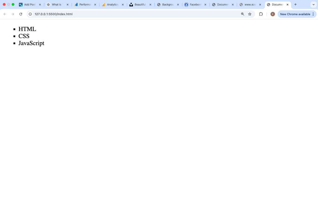 What is the ul Tag in HTML?