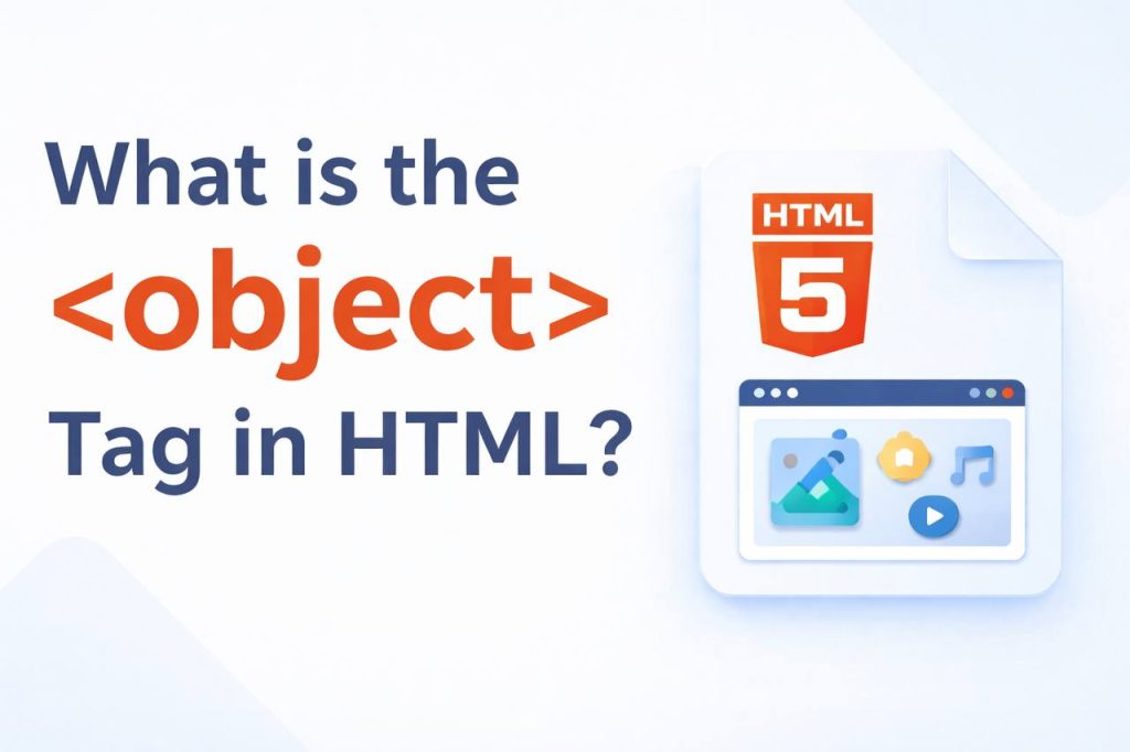 What is the object tag in HTML thumbnail showing embedded PDF and external content example inside a webpage