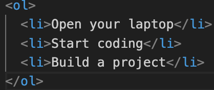 What is the li Tag in HTML?