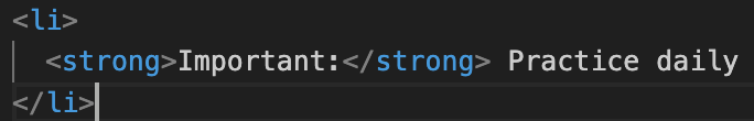 What is the li Tag in HTML?