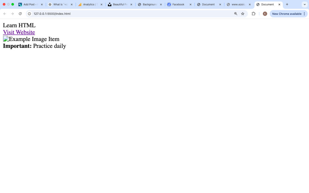 What is the li Tag in HTML?