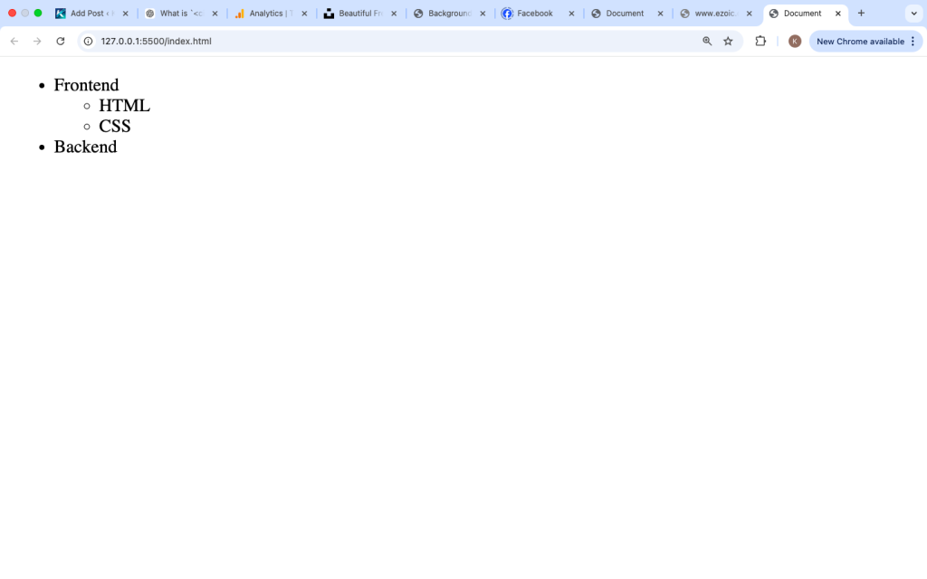 What is the li Tag in HTML?