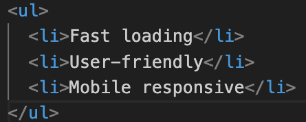What is the li Tag in HTML?