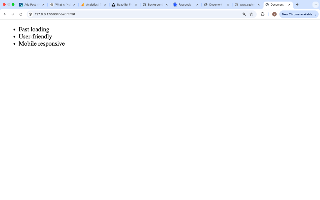 What is the li Tag in HTML?