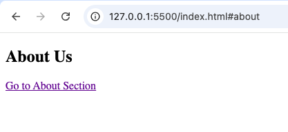Screenshot Showing a Table of Contents with Internal Links Jumping to Different Sections of a Webpage