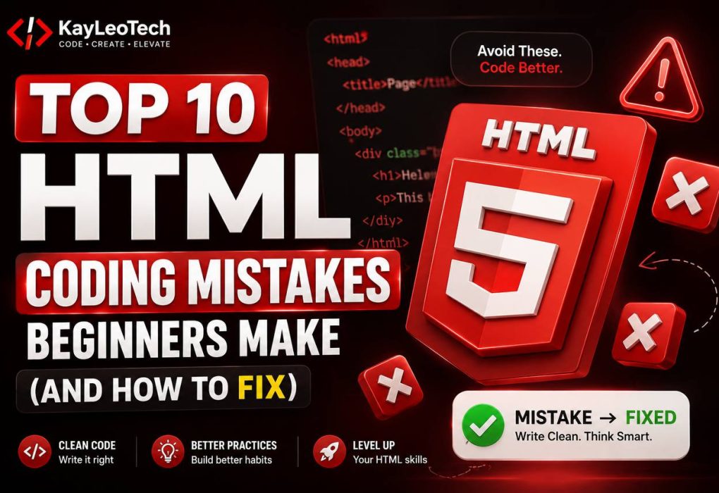 Top 10 HTML coding mistakes beginners make and how to fix them