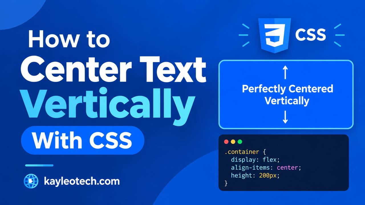 How to Center Text Vertically With CSS How to center text vertically with CSS using Flexbox and Grid