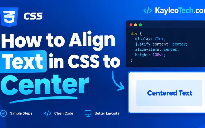 How to align text to the center using the CSS text-align property
