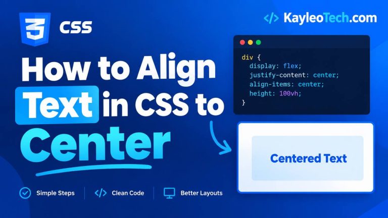 How to Align Text in CSS to Center How to align text to the center using the CSS text-align property