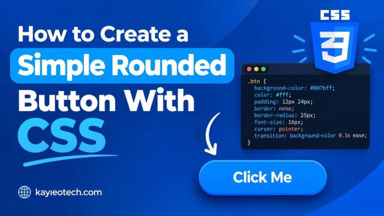 How to Create a Simple Rounded Button With CSS How to create a simple rounded button using CSS with customized colors, curved corners, and hover effects.
