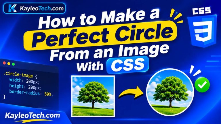 How to Make a Perfect Circle From an Image With CSS How to make a perfect circle from an image using CSS border-radius and object-fit properties